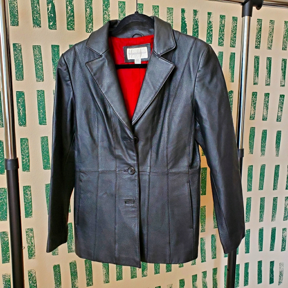 Vintage Leather Jacket - Black
